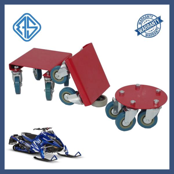 Buy cheap Outdoor Non Slip 1500LBS Steel 8 Inch Snowmobile Flat Dollies Snowmobile Dolly Set from wholesalers