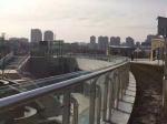 Middle East popular glass balcony railing stainless steel posts