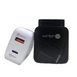DC5V 48W Fast USB Chargers PC ABS Plastic Automatic Protection