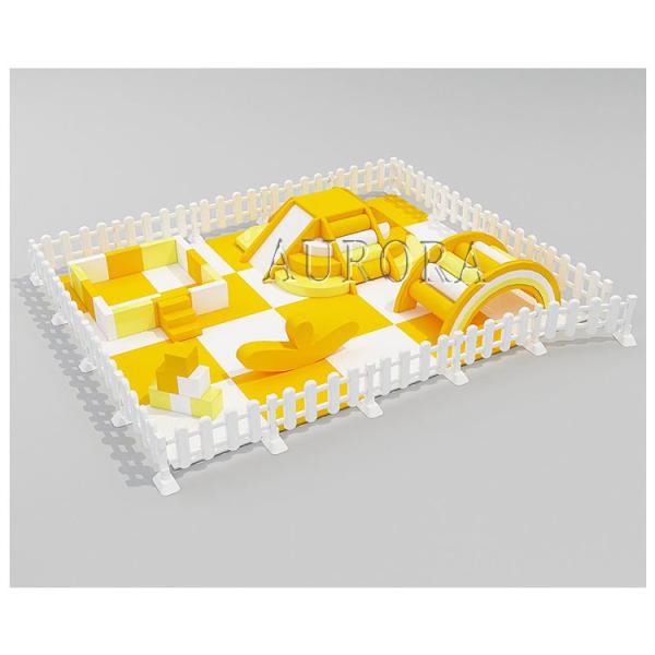 Buy cheap childrens Orange Kids Soft Play Equipment , Soft Play Slide And Step OEM Logo from wholesalers