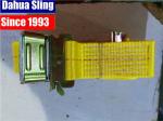 Yellow 2"X20' E Track Ratchet Tie Down Straps With Cam Buckle W- 4' Short End
