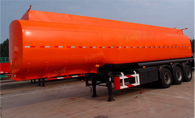 3 Axles 42 CBM Fuel Tanker Semi Trailer FUWA axles diesel tanker trailer for sale