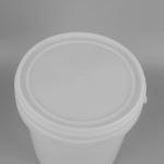 Customized Plastic Paint Bucket 5L/Litre PP Pail White Round Plastic Barrel