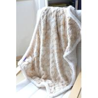 Buy cheap Queen Size Faux Fur Sherpa Blanket , Double Sided Pv Fleece Blanket Warm And Soft product