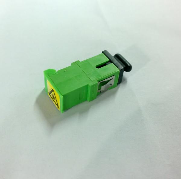 Buy cheap Green color SC / APC Simplex optic fiber adapter Low insertion loss from wholesalers