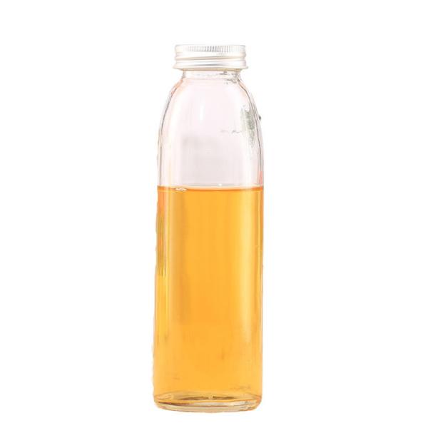 Buy cheap Empty Round Glass Juice Bottles , Portable Raindrop Flavored Water Bottle from wholesalers