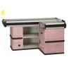Buy cheap 304 Stainless Steel Supermarket Checkout Counter 1800x600x850mm Dimension from wholesalers