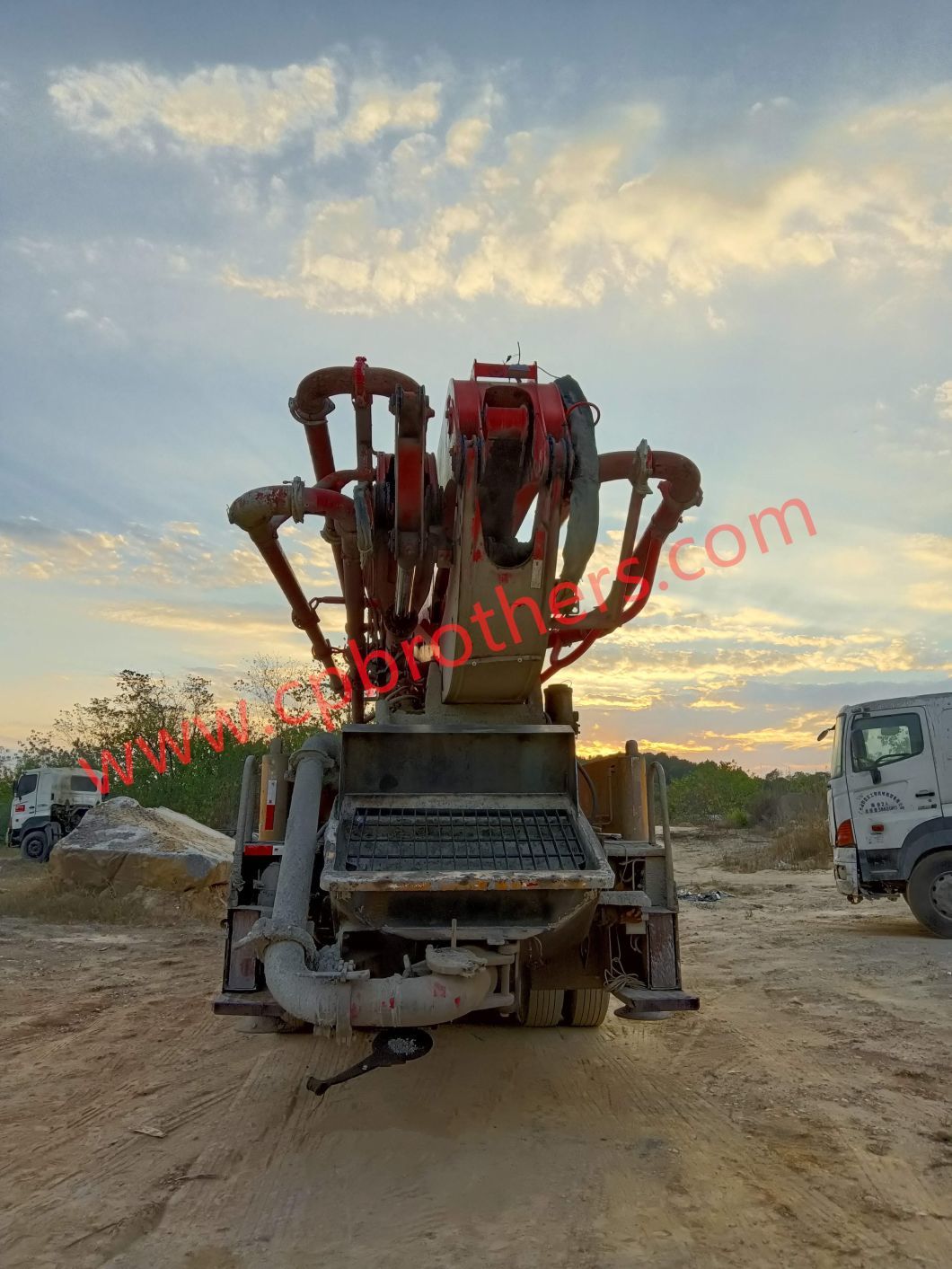 Second Hand Putzmeister 46m Used Concrete Pump Truck