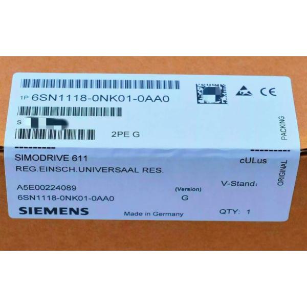 SIEMENS 6SN1118-0NK01-0AA0 SIMODRIVE 611U AC DRIVE HR 2-AXIS RES. SPEED/TORQUE
