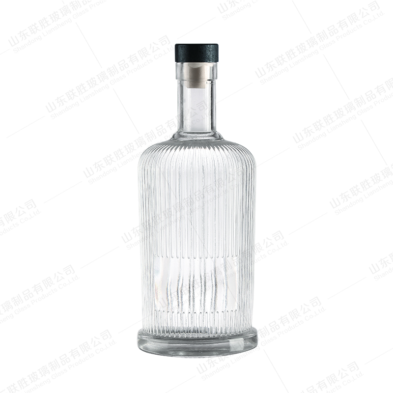 100ml 200ml 375ml 500ml 700ml Customized Glass Vodka Spirit Bottle with Custom Colors