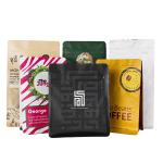 Biodegradable Kraft Paper Food Zipper Packaging Stand Up Pouch Custom Resealable