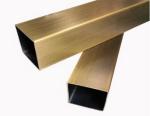 Golden Hairline 201 304 Rectangular Square Tubes ASTM A554
