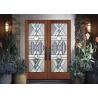 Buy cheap Gray Baroque Decorative Patterned Glass Antifouling Anti Scouring Hinder Vision from wholesalers