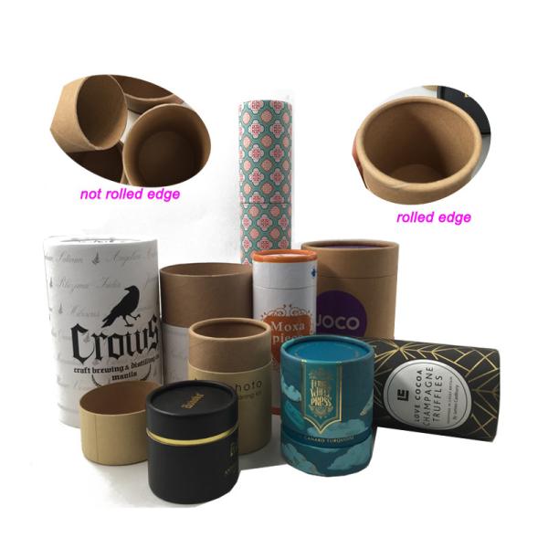 Buy cheap Biodegradable Cylinder Packaging Round Paper Carton Box , Cardboard Tube With Lid from wholesalers