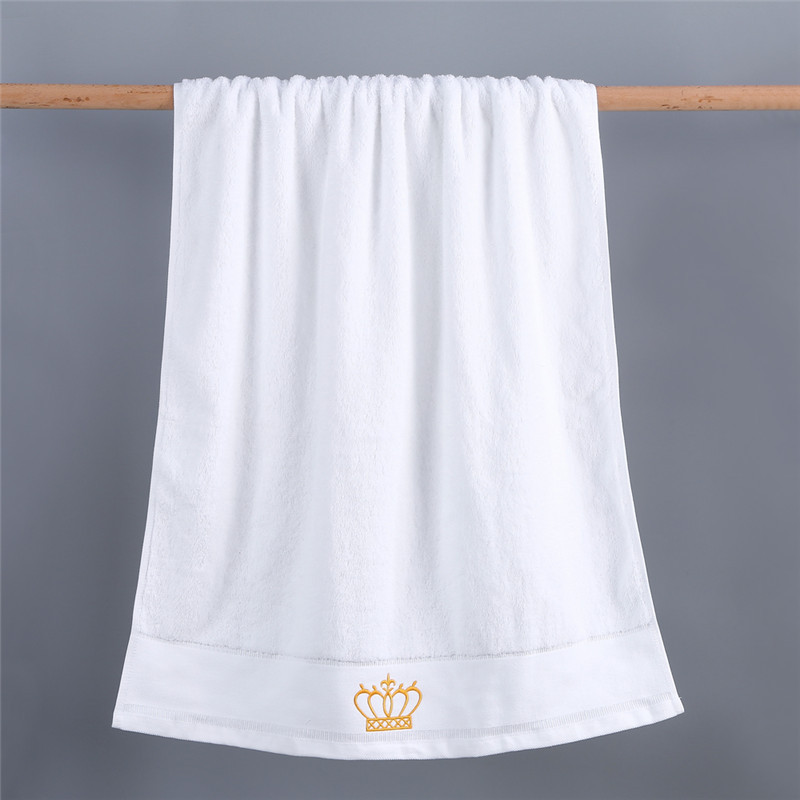 Plain Color Beauty Salon Gift Pure Cotton Bath Towel Soft and Absorbent for Adults