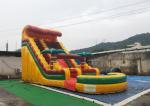 Buy cheap Fun Pvc Tarpaulin Home Wet Yard Inflatable Water Slide Yellow Color from wholesalers