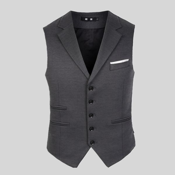 Buy cheap 100% Polyester Men's Fashion Vest match the Suits from wholesalers