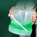 UMETASS 2L Clear Food Grade Plastic Bucket With Lid And Handle Leakproof PP