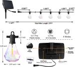 IP65 Hanging Bulb Lights Outdoor 27FT Waterproof Diamond Shaped String Light