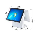 Restaurant Touch Screen Pos System / Point Of Sale Monitor Energy Saving CPU