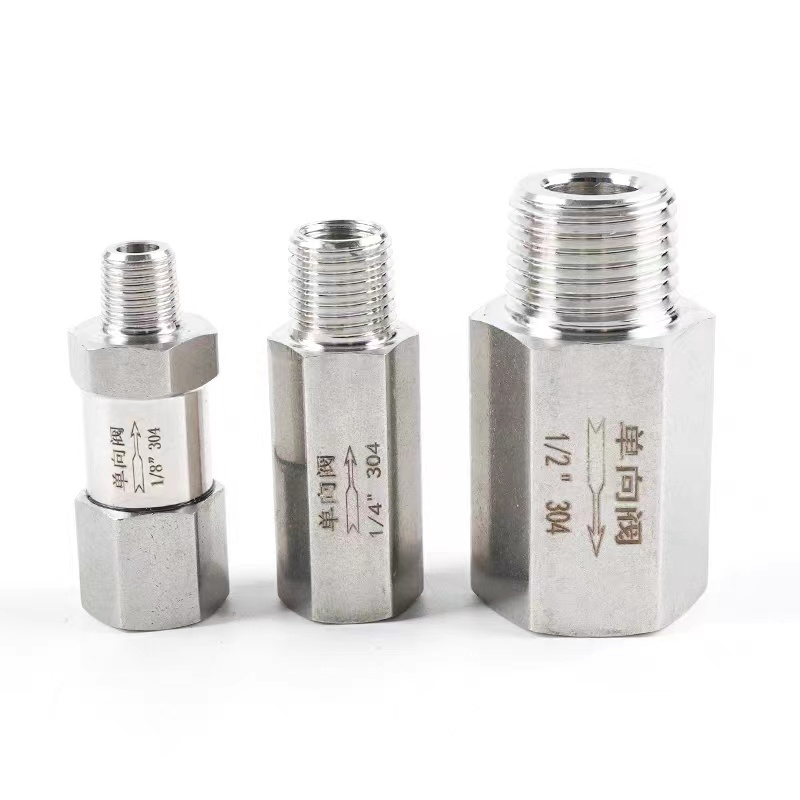 BSPP Thread 1/2 Inch Female and Male Non Return Valve CF8
