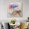 Buy cheap Hand Painted Landscape Oil Painting Simple Texture Art Hanging Painting Hydrangea Happy Loving Flower from wholesalers