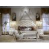 Buy cheap Wooden Carved Luxury European Bedroom Furniture Soft Royal King Size Double Beds from wholesalers