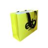 Buy cheap Custom Printed Green Paper Euro Tote Bags With Silver Foil Stamping Logo For Apparel from wholesalers