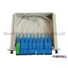 Buy cheap Reliable PON LGX Box 1x8 PLC Fiber Optic Splitter , Planar Lightwave Circuit Splitter from wholesalers