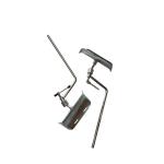 Silver White Iron Leg Rest Metal Material Medical For Hospital Bed