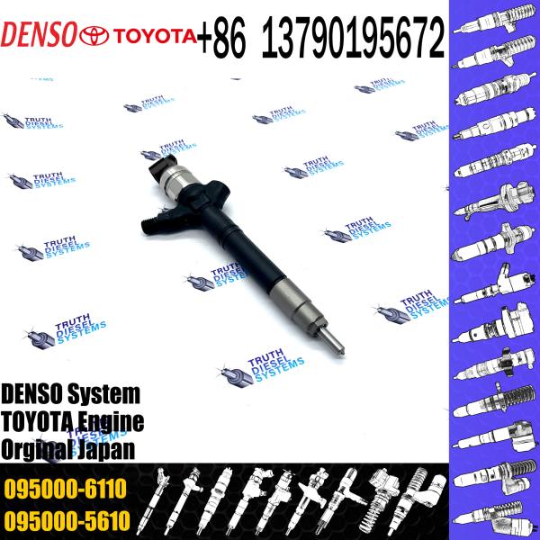 Buy cheap 095000-6110 for Toyota Avensis 2.2 D 2AD-FTV 0950006110 095000 6110 Genuine Fuel Injector 23670-09130 from wholesalers