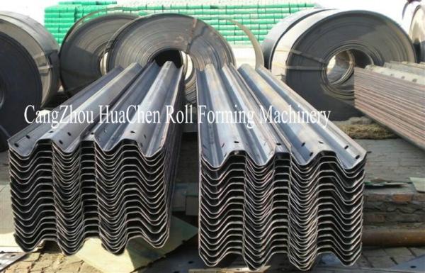 Quality PLC Guard Rail Roll Forming Machine With GCR15 Bearing Steel For Highways for sale