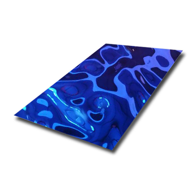 1000mm Width Decorative Stainless Steel Sheet Rose Gold Mirror Stamped Plate 2D 3D Pattern