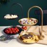 Buy cheap Anti Rust Double Tier 31cm Height Steel Fruit Basket from wholesalers