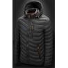 Buy cheap Men'S Winter Nylon Fabric Quilted Jacket With Detachable Hood from wholesalers