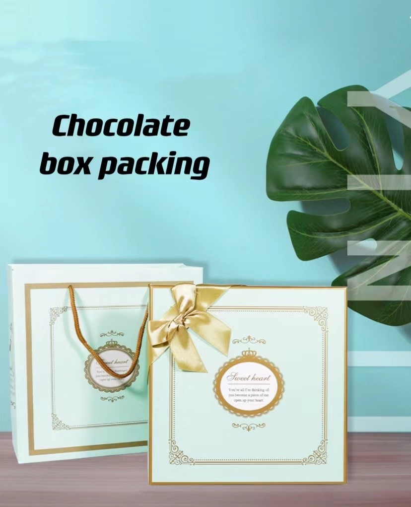 20.5*20.5*3.7cm Chocolate Dessert Cardboard Boxes Cupcake Pastry Boxes For Cookies