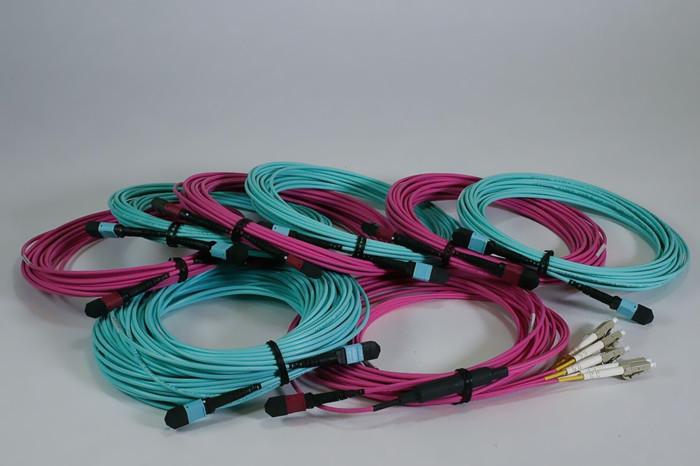 8F OM4 2mm OD MPO(F)-MPO(F) type B OFNP low loss 13m