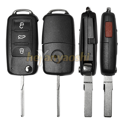 Buy cheap Vw 4 Buttons Smart Key Shell with Emergency Key Insert from wholesalers