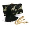 Buy cheap Embroidered Fabric Evening Clutch Handbag Crane Pattern For Women ODM from wholesalers
