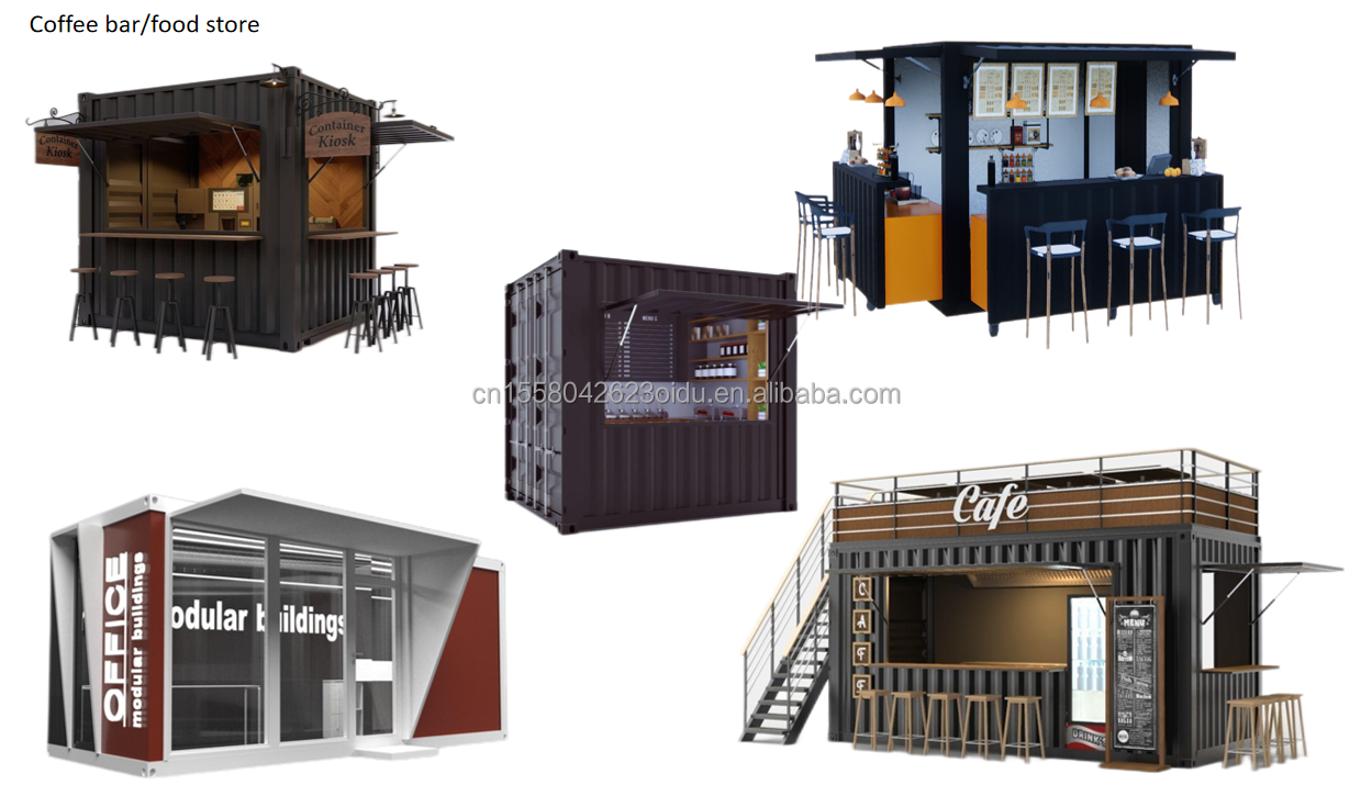 EU Modern 3 Bedroom Flat Pack Container Houses Wooden External Wall and Galvanized Steel Bending 180g for Residential