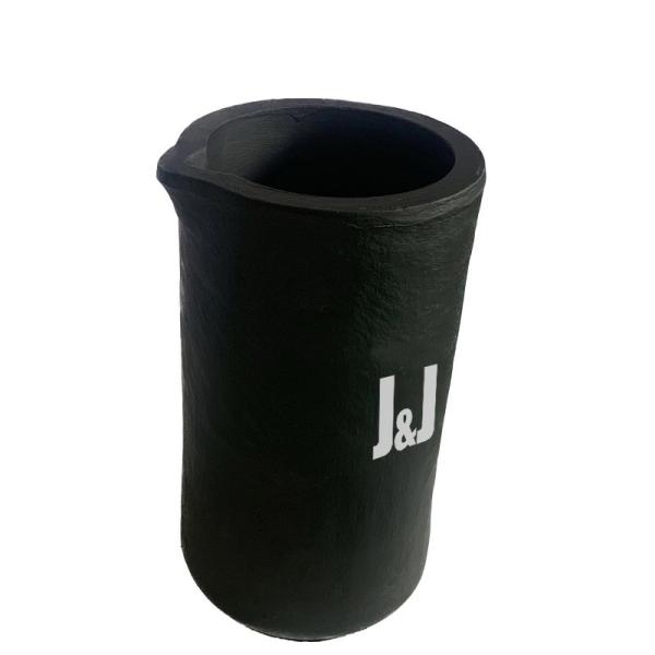 Buy cheap Black Cylindrical Melting Gold Crucible Chemical / Heat Resistance 150kg Capacity from wholesalers