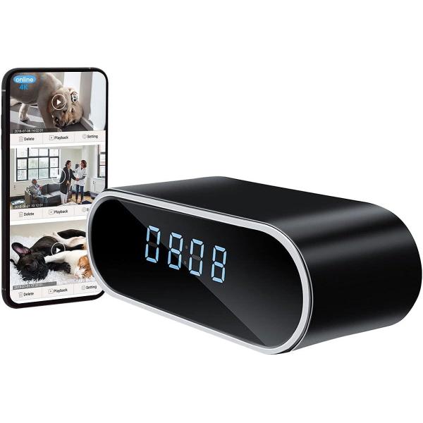 Buy cheap Wifi Mini Hidden Camera Alarm Clock Security Camera 1080p HD Recording from wholesalers