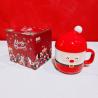 Buy cheap Cute Glossy Ceramic Anniversary Gift Mugs Santa Shape For Christmas Festival from wholesalers