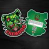 Buy cheap Zipper Smell Proof Custom Shape Bag Aluminum Foil Die Cut Mylar Bag from wholesalers