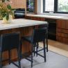 Buy cheap Custom Matt Modern Island Designs Storage Wood Grain Kitchen Cabinet For Villa from wholesalers