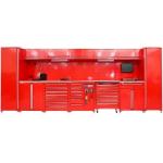 Heavy Duty Steel Workbench with 5 Inch PU Casters and Durable Metal Construction