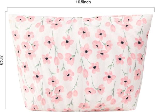 Buy cheap Women Travel Shockproof Storage Floral Cosmetic Bag Makeup Bags from wholesalers