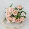 Buy cheap 10 Nordic Spring Roses Simulated Flower Bouquet Plastic Fake Flowers Home Wedding Decoration Floral Arrangement Silk Flowers from wholesalers