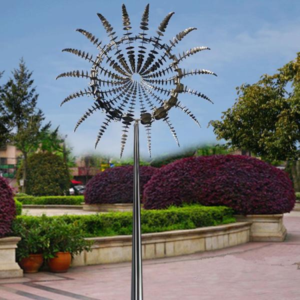 Metal Art Famous Modern Outdoor Garden Stainless Steel 2 M Diameter Wind