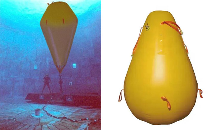 Floating Parachute Heavy Duty Inflatable Air Bags Tear Resistance